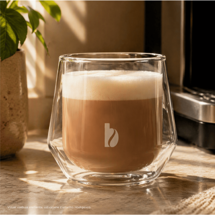 Barcaffè cappuccino steklena skodelica 220ml