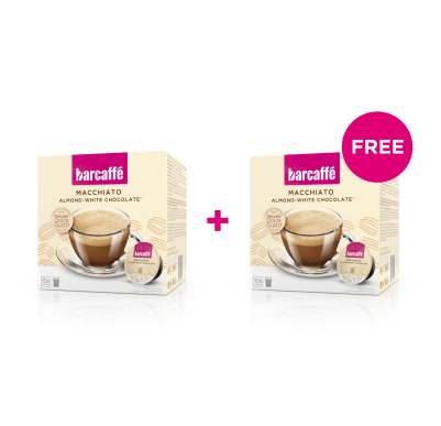 Barcaffè Macchiato Almond-White chocolate 1+1 Gratis