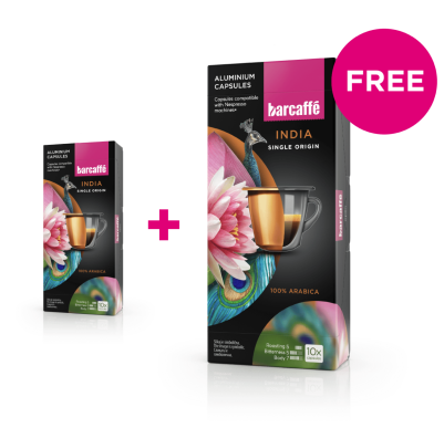 Barcaffè India 1+1 Gratis