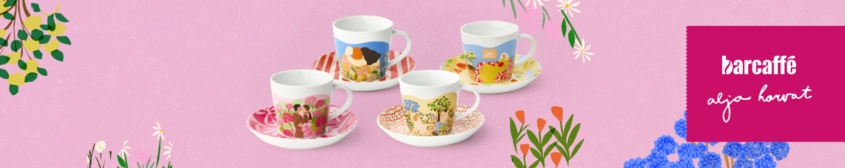 Alja Horvat x Barcaffè – Kolekcija srčnih trenutkov